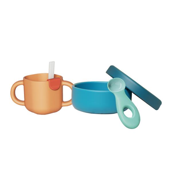 Flexible Waterproof Infant Drinking Cup Baby Bottle Feeding Bowl For 2 - 4 Years Kids Dining