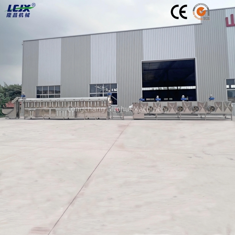 304 Stainless Steel Industrial Roasting Machine with Automatic Control and Electromagnetic Heating for Continuous Roasting Line