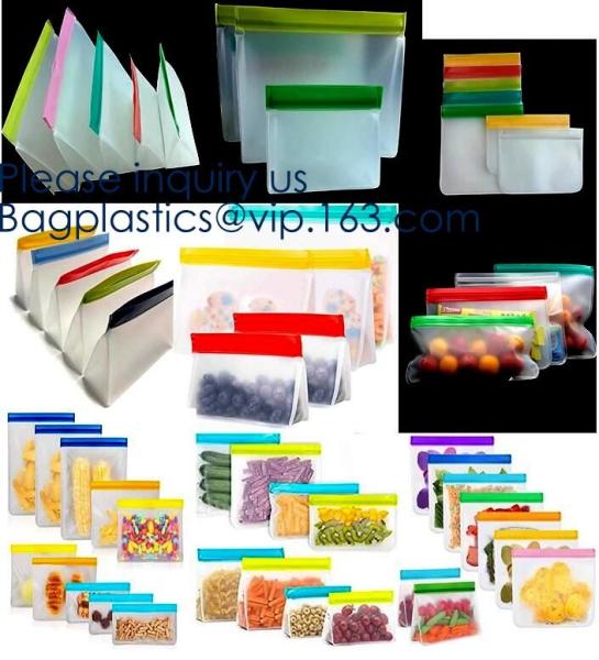 Large Capacity Leakproof Reusable Double k Peva Sandwich Snack Bags,EASY SEAL SLIDER,Eco-friendly manufacturers