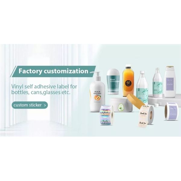 Custom Logo Medicine Bottle Packaging Sticker Label Factory Waterproof