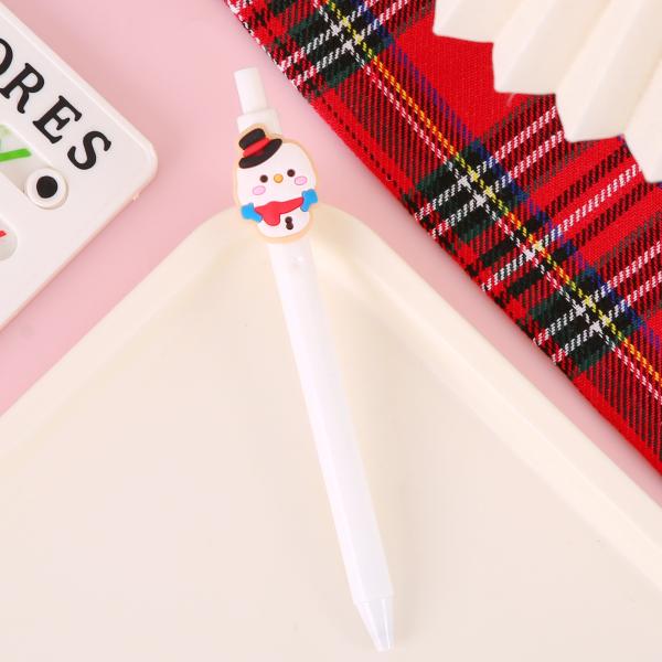 Cartoon Plastic Gel Pen 0.5mm Christmas Constant Ink Press Signature Neutral Pen