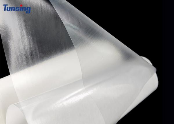 EAA Self Adhesive Hot Melt Glue Film For Fabric Embroidery 0.18mm Thickness