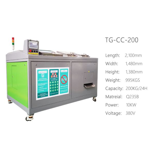 Harmless 200KG/D Food Waste Recycling Machine Restaurant Organic Waste Converter