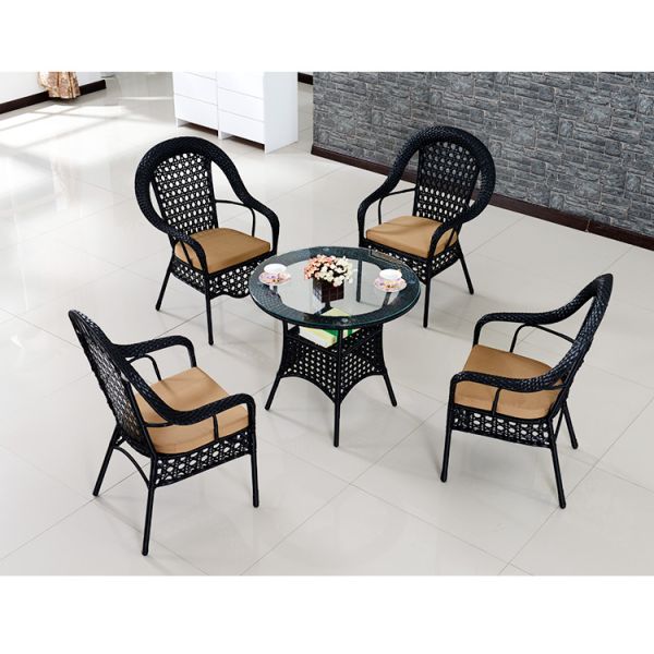 4 таблицы ресторана Сеатер на открытом воздухе с см рамки Д80* Х72 металла ротанга