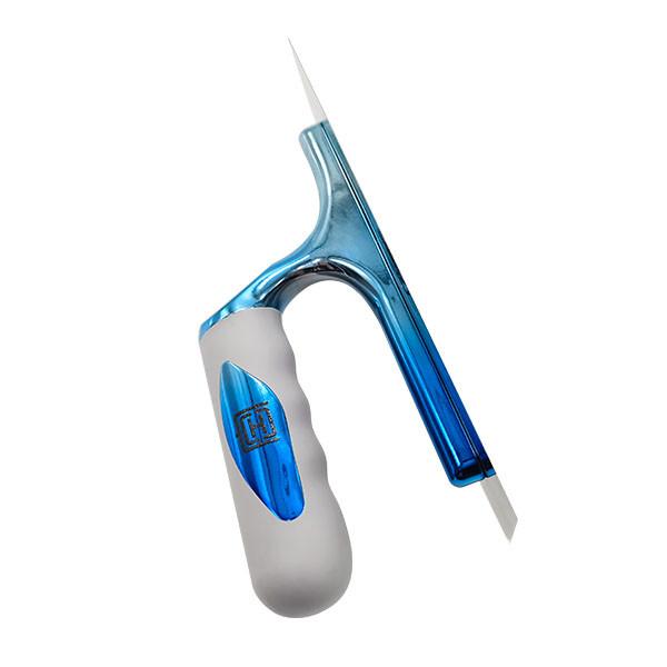 Blue Stainless Steel Trowel Plastic Soft Rubber Handle Plastering Finishing Trowel