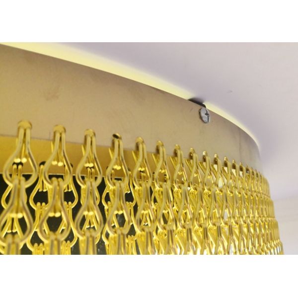Decorative Aluminum Chain Curtain Restaurant Wall Partition Divider