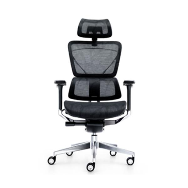 S preto deu forma ao descanso da cabeça de Mesh Swivel Office Chair With do espaldar