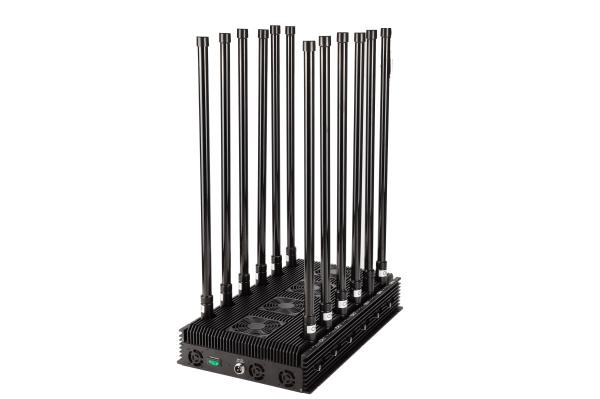 High quality 12 antennas jammer,blocking 2G,3G,4G,5G,GPSL1,WIFI ,cover range up to 150m