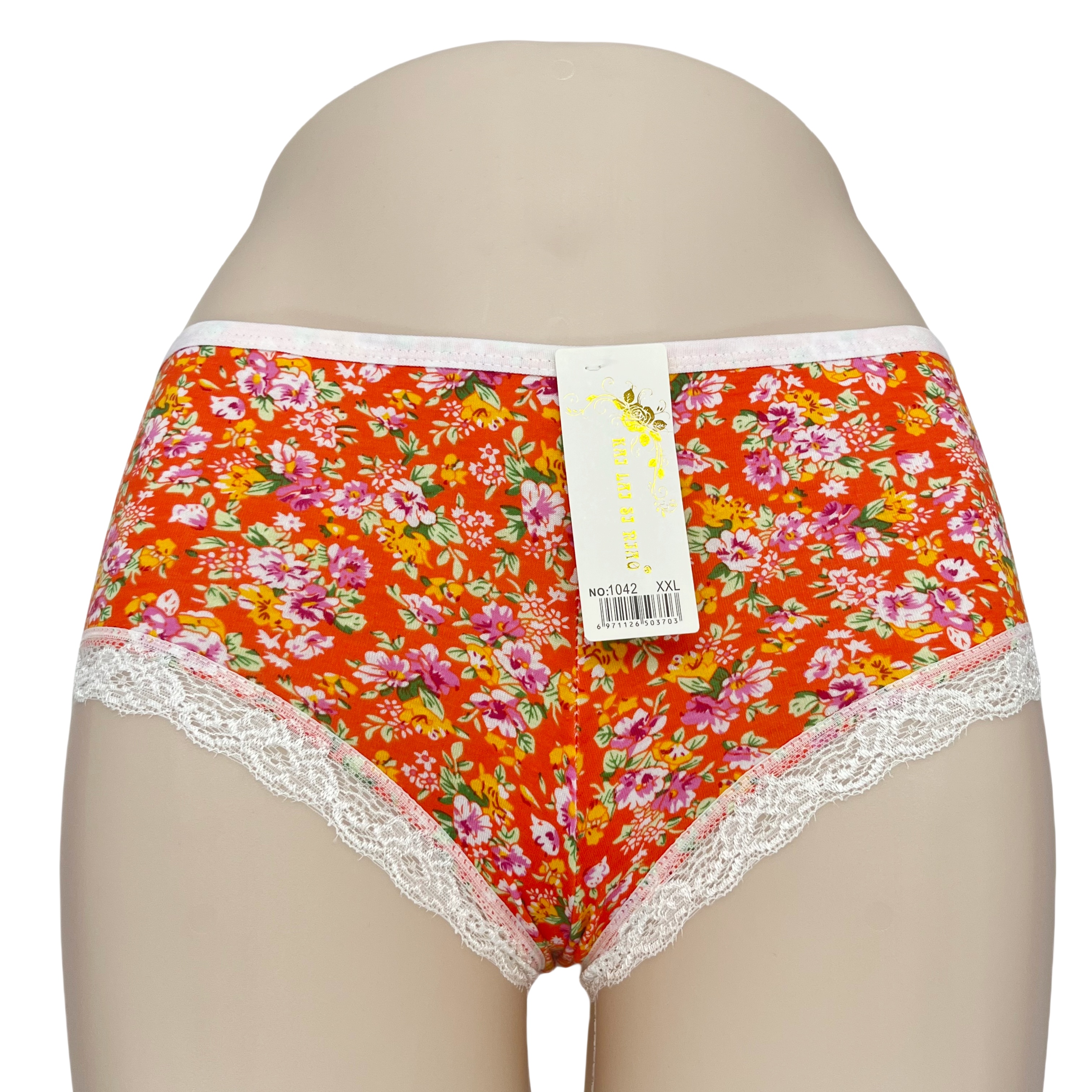 2024 New Style Women's Low Rise Lace Printing Floral Panties High Quality Ladies Brief Underwear Adult Wholesale Price