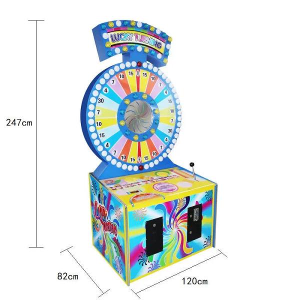 Lucky Spin Turning Lottery Game Machine Indoor Amusement Coin Operated Ticket Redemption Games