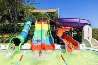 Water Flow Rate Swimming Pool Equipment And Accessories With Fiberglass Hot Dipped Galvanized Steel Water Park Slide