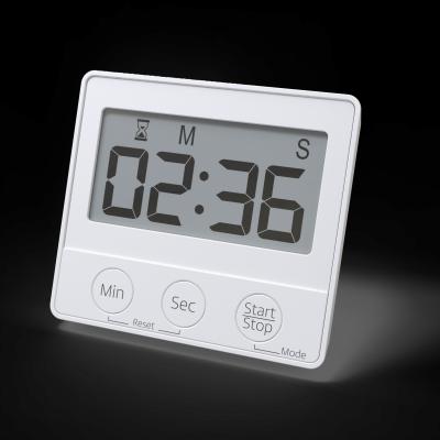 Mini Desktop Digital Clock with Timing Function Plastic Material Eco-Friendly LCD Display 90 Min Countdown