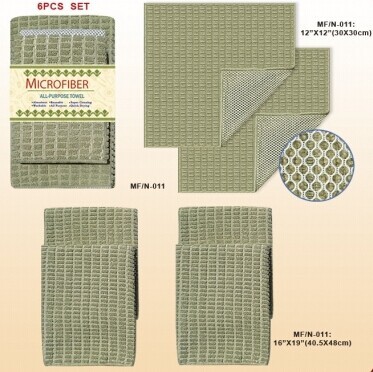 Вода Eco содружественная зеленая поглощая полотенце ливня Microfiber для спортов