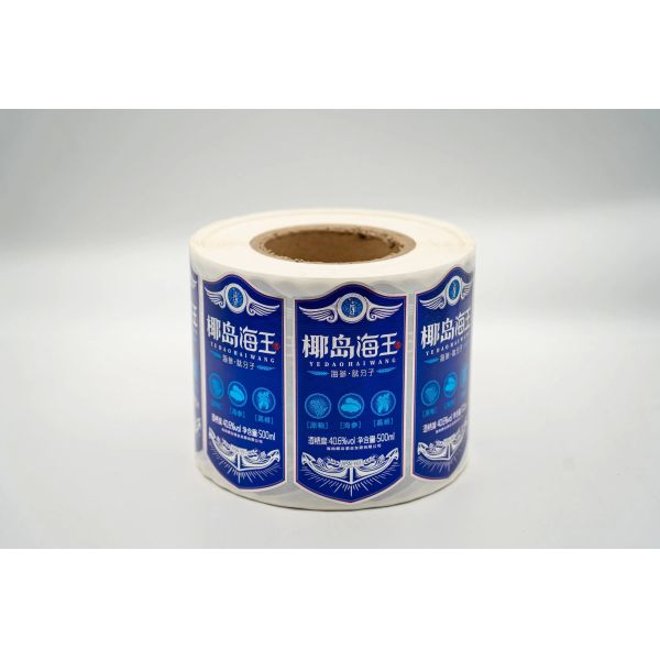 Custom Printed Waterproof Adhesive Label with 10-12 Color Printing for Beverage and Food Packaging
