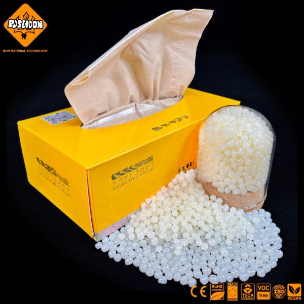 Slight Odor 7mm EVA Hot Melt Adhesive Glue Tissue Box Bonding Yellow Granule