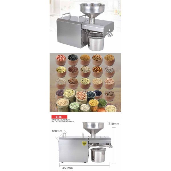 Small Scale Mini Cold Pressed Rice Bran Oil Mill Expellers Plant Oil Extraction Machine for Edible Oil Production