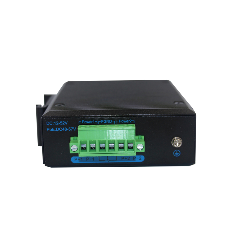 5-Port Industrial Gigabit Ethernet & PoE Switch DIN-Rail, Dual Power DC 12–52V, -40°C to 85°C TBC-GF2505 / TBC-GFP2505