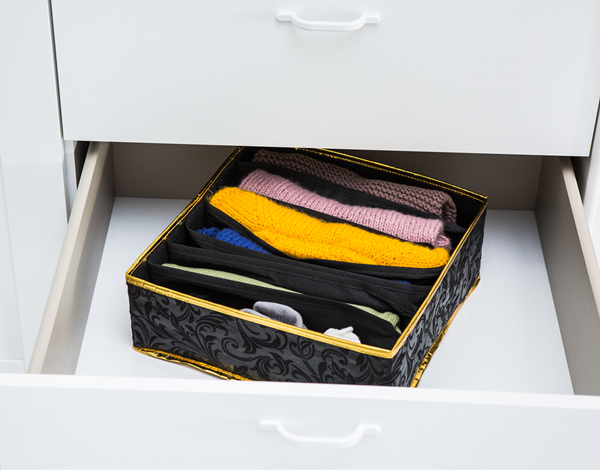 Не сплетенный организатор ящика картона складной 40x40x9CM