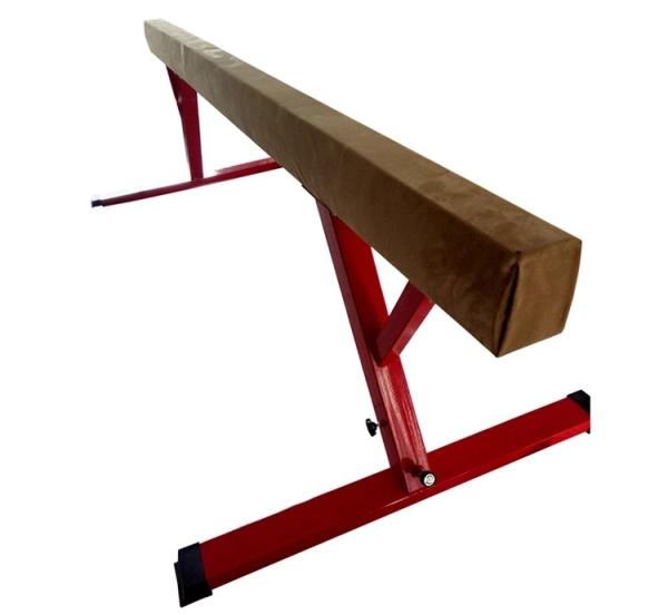 Oval Shape 8 Foot Balance Beam , Comfortable Suede Balance Beam Height Adjustable