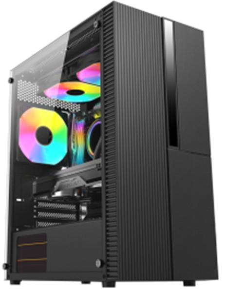 ATX RGB LED Gaming Computer Case with Tempered Glass Panel