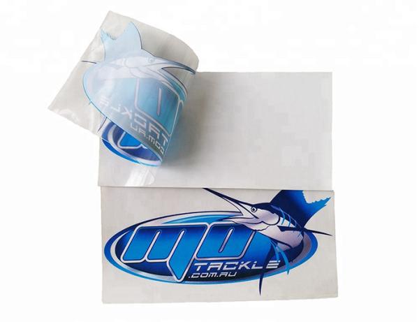 Pernalised silk print outdoor die cut UV resistant waterproof clear PVC car decal sticker