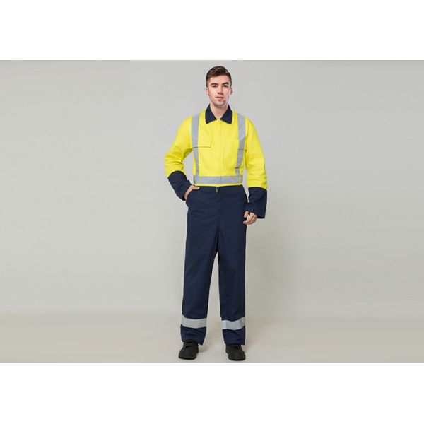 Double Stitching Safety Work Clothes High Visable Orange Jacket Bib Pants Suit