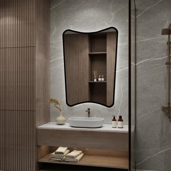 Barre lumineuse de miroir de salle de bain LED minimaliste avec un design élégant et un contrôle de luminosité dégradable pour une utilisation à domicile et à l'hôtel moderne