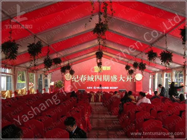 Temporary Outdoor Event Canopy Tent UV Resitant Flame Retardant 10X33 M