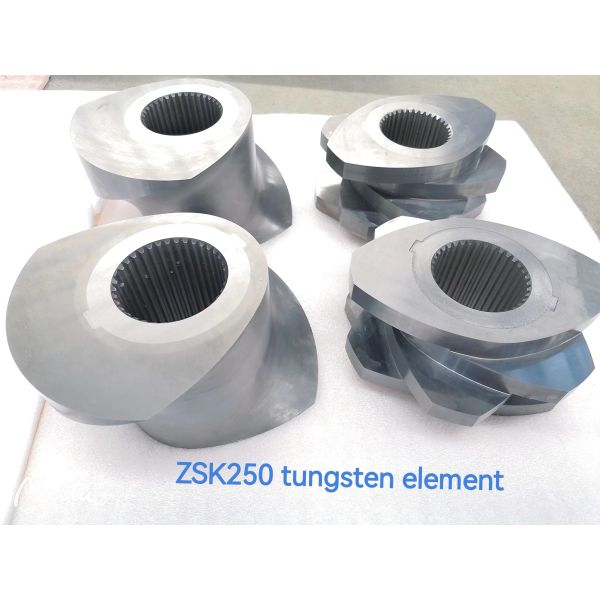 250 Tungsten Twin Screw Extruder Parts Screw Segment For Fiber And Cement Extruder