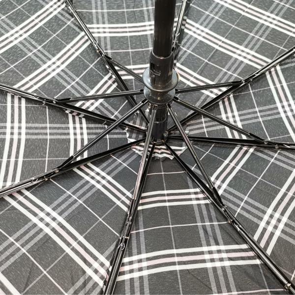 21 Inch Leather Handle Auto Open Close Umbrella , Mens Storm Proof Umbrella