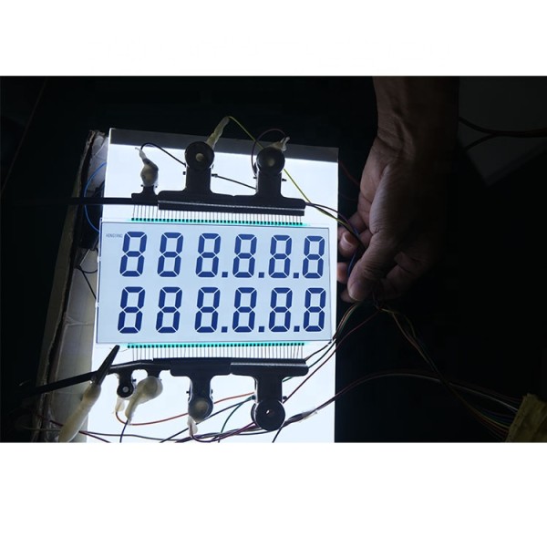 OEM LCD Manufacturer Monochrome Custom Seven Segment Fuel Dispenser Glass Lcd Display
