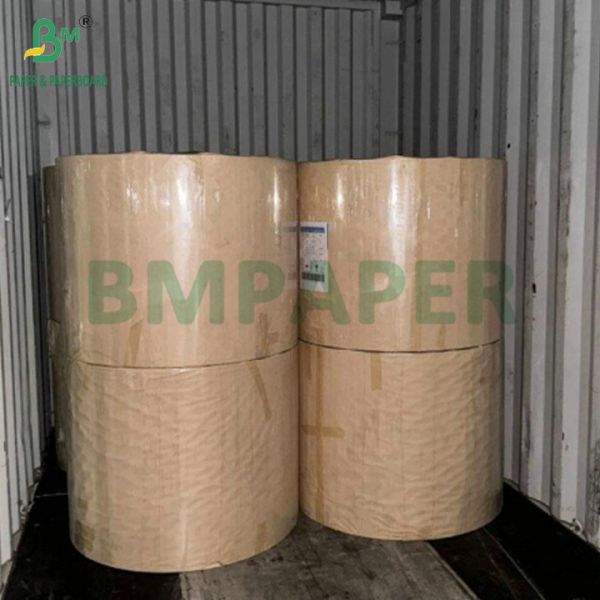 75gsm 80gsm High Tensile Strength Brown Kraft Paper For Making Cement Bags