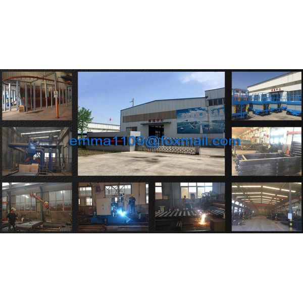 500 kg SJY0.5-12 Plataforma de elevação de tesoura Trabalho hidráulico com pneus de borracha pneumática