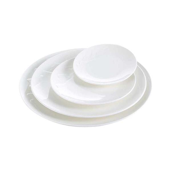 Placas Quadradas de Cerâmica Branca Porcelana Durável Placa de Sobremesa Para Casa