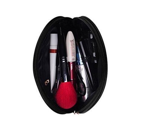 Waterproof PU Zipper Custom Cosmetic Bags , Large Makeup Brush Holder Bag For Ladies