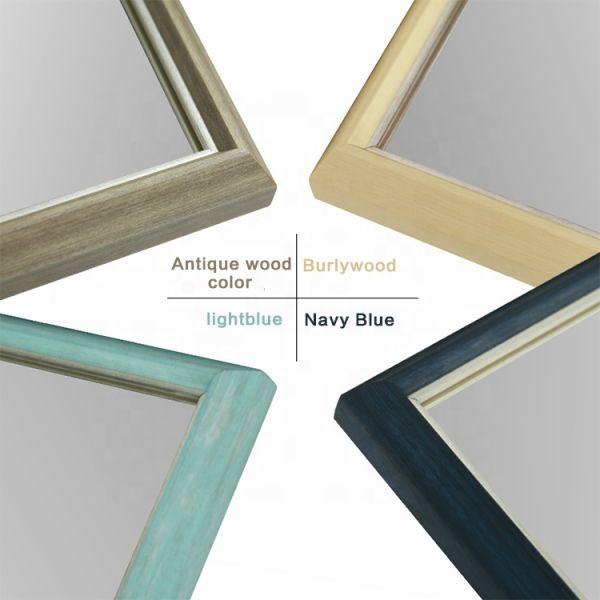 Rectangular Bathroom Vanity Mirrors , Luxury Baroque Style Wall Mirror Without Light