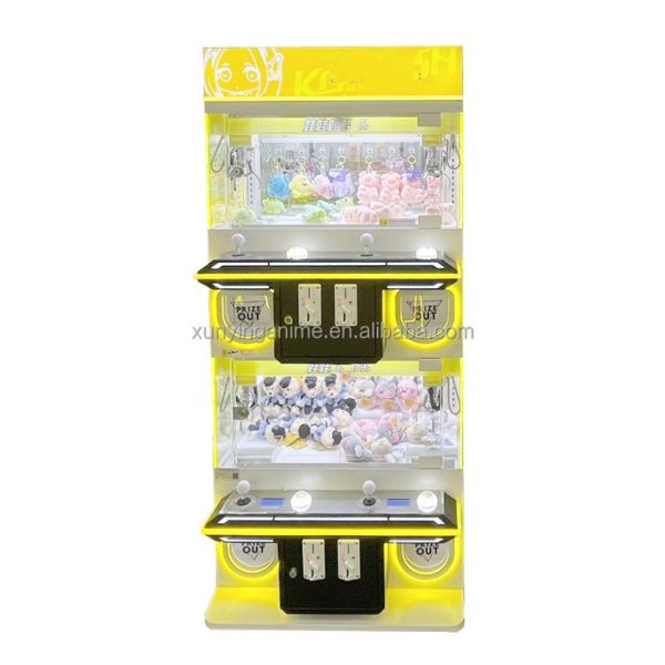 Amusement Game Center Indoor Coin Operated Toy Arcade Doll Claw Machine for 4 Players