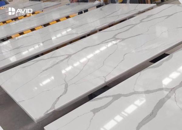 Calatta Quartz Stone Countertops Kitchen Worktops Heat Resistance Solid Surface