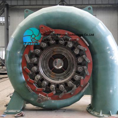 Hidro gerador de turbina horizontal/vertical de pequenas perdas 0.77-2.78m3/S flui