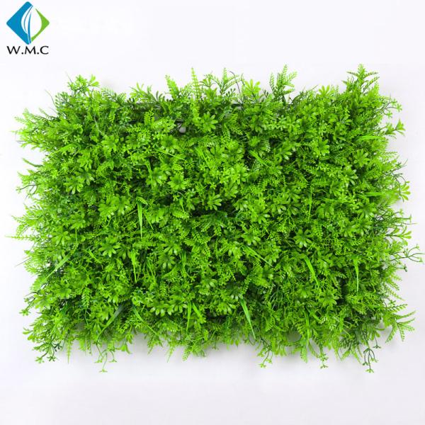 Outdoor Faux Grass Wall For Balcony Anti Aging 100*100cm 50*50cm 40*60cm