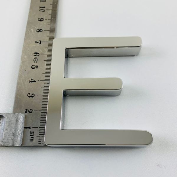 Знак подсвеченное FrontLit письма зеркала 3D фронта магазина Customzied серебряный