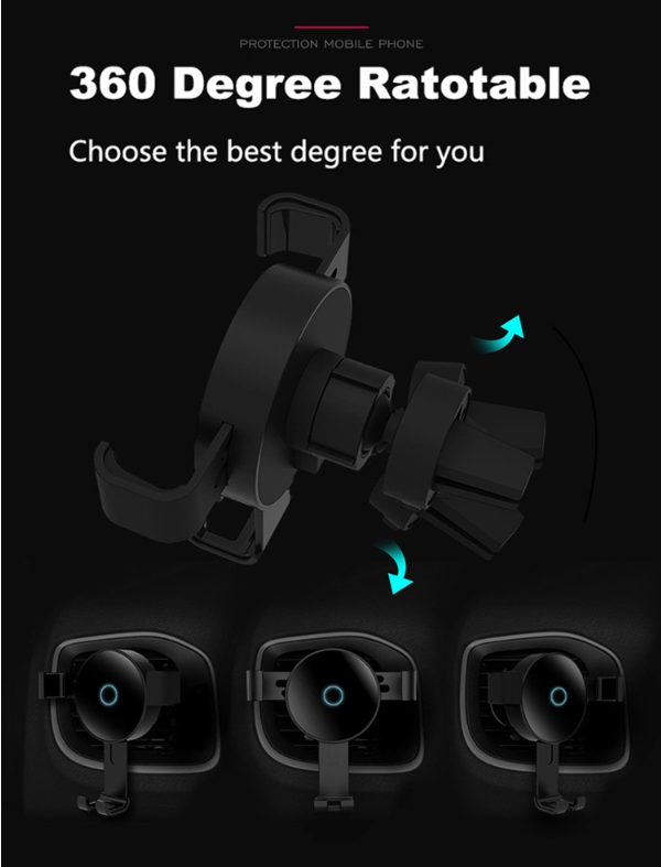 Windshield Wireless Car Air Vent Cell Phone Charging Holder