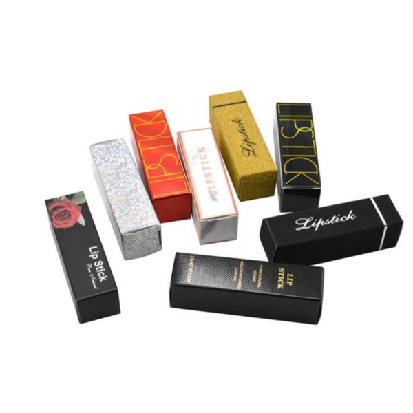 400gsm 0.15kg Custom Liquid Lipstick Packaging , 1mm Thick Lip Gloss Gift Box