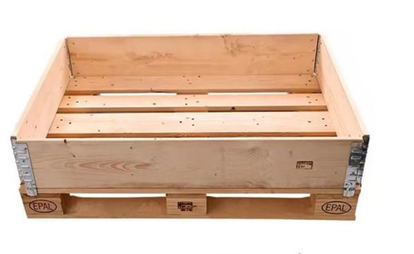 Heat Treated Wooden Crate Box Stackable  Wooden Shipping Crates