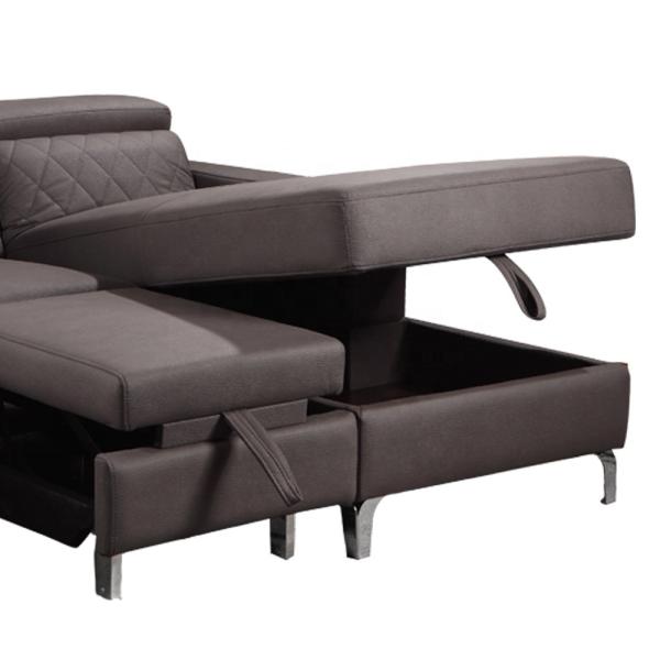 Antiwear Durable L Shape Sofa Bed , Multiscene Sofa Bed And Recliner Set
