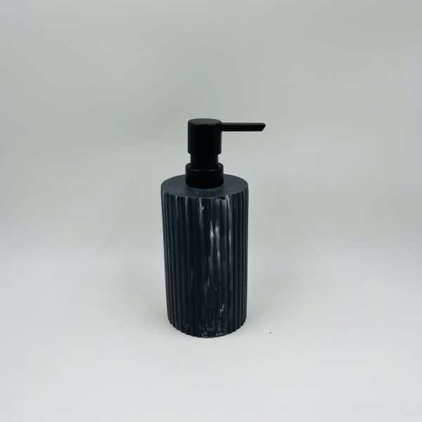 Чёрный мрамор печать полирезин ванной аксессуары набор ребра вертикальный фрейндж мыло распределитель кубок аксессуары поднос