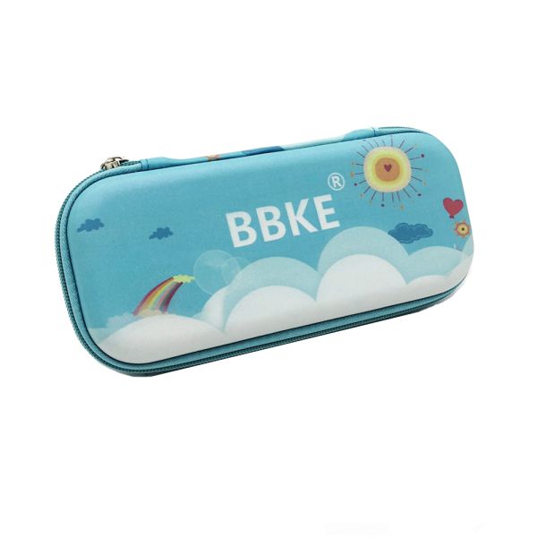 PU Surface Custom EVA Pencil Case School Office Use , Zipper Close Small Hard Shell Case