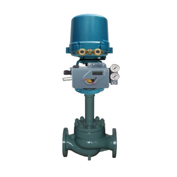 Válvula de controlo pneumática chinesa com posicionador de válvula FOXBORO SRI990 e actuador de válvula pneumática