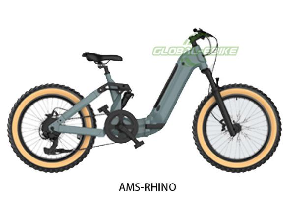 35Ah Fat Tire Electric Bike Folding With 48V 1000W Rear Hub Motor Aluminum Frame