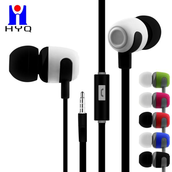 ODM ABS Wired Sports Earphones IPX3 Multifunction Control With Microphone
